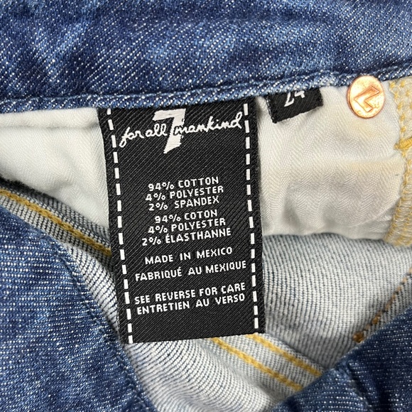 7 For All Mankind Blue Jeans Pants Denim ((size 24)) - Picture 7 of 8